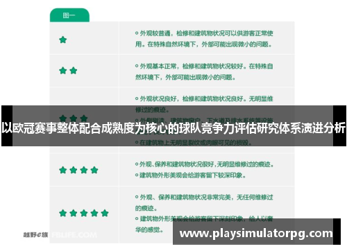 以欧冠赛事整体配合成熟度为核心的球队竞争力评估研究体系演进分析